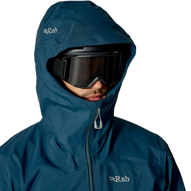 Men's Khroma Diffuse GTX Jacket, Rab Men's Khroma Diffuse GTX Jacket in TMB Tempest Blue hood