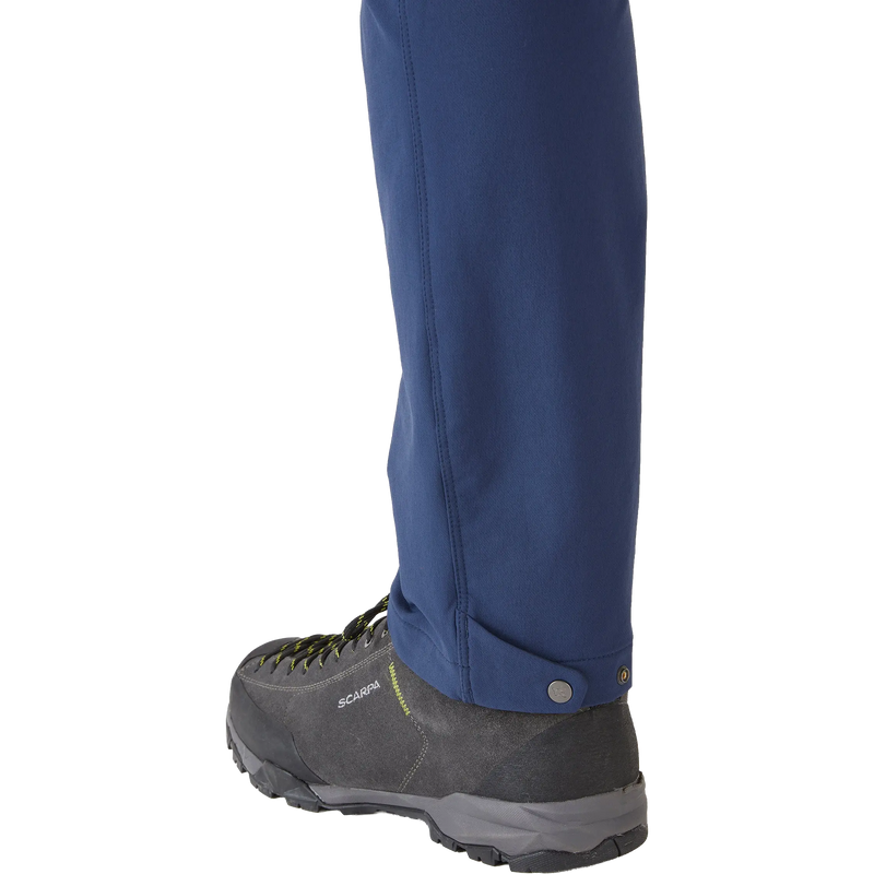 Men's Incline AS Softshell Pants, RAB Men's Incline AS Softshell Pants Alternate image back of left cuff