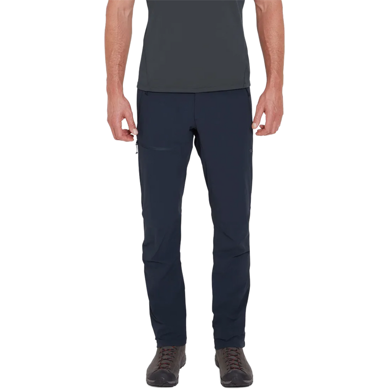 Men's Incline AS Softshell Pants, RAB Men's Incline AS Softshell Pants in EBN Ebony front