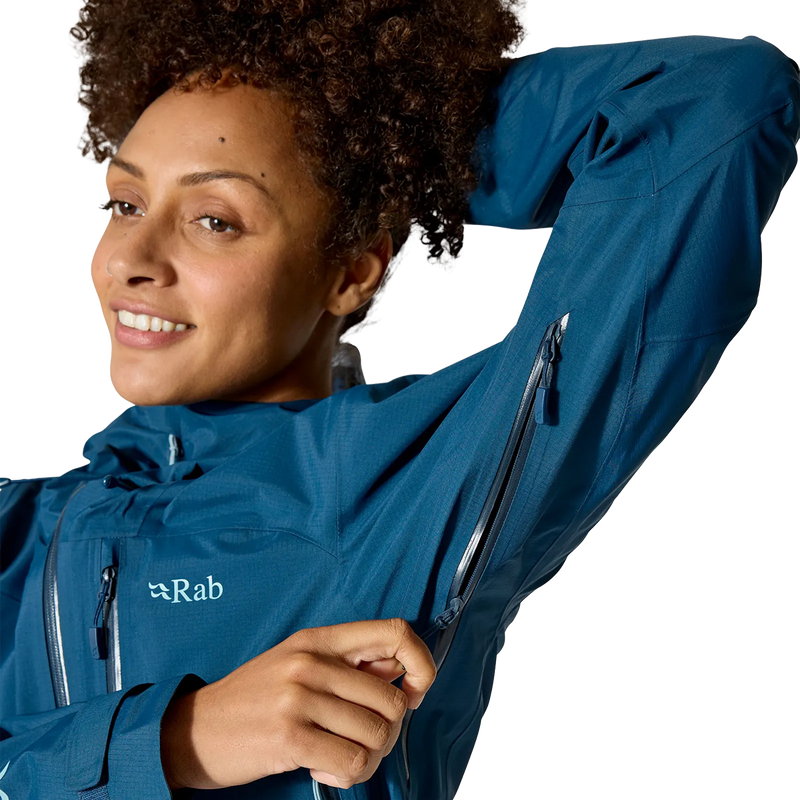 Women's Firewall Mountain Jacket, Rab Women's Firewall Mountain Jacket arm vent