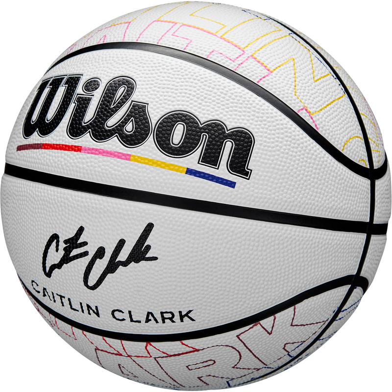 Caitlin Clark Make Your Mark Basketball - 27.5", Wilson Caitlin Clark Make Your Mark Basketball 3/4 Front