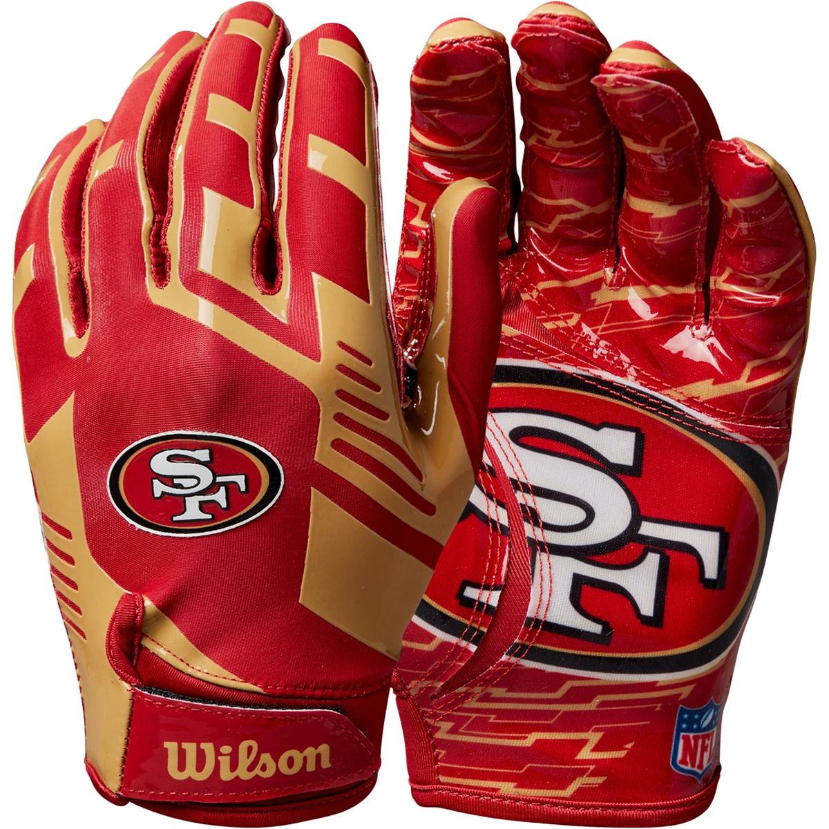 Youth NFL Stretch Fit Receivers Gloves alternate view