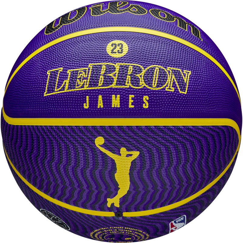 NBA Player Icon Outdoor Lebron - 29.5", Wilson NBA Player Icon Outdoor Lebron Lebron Logo