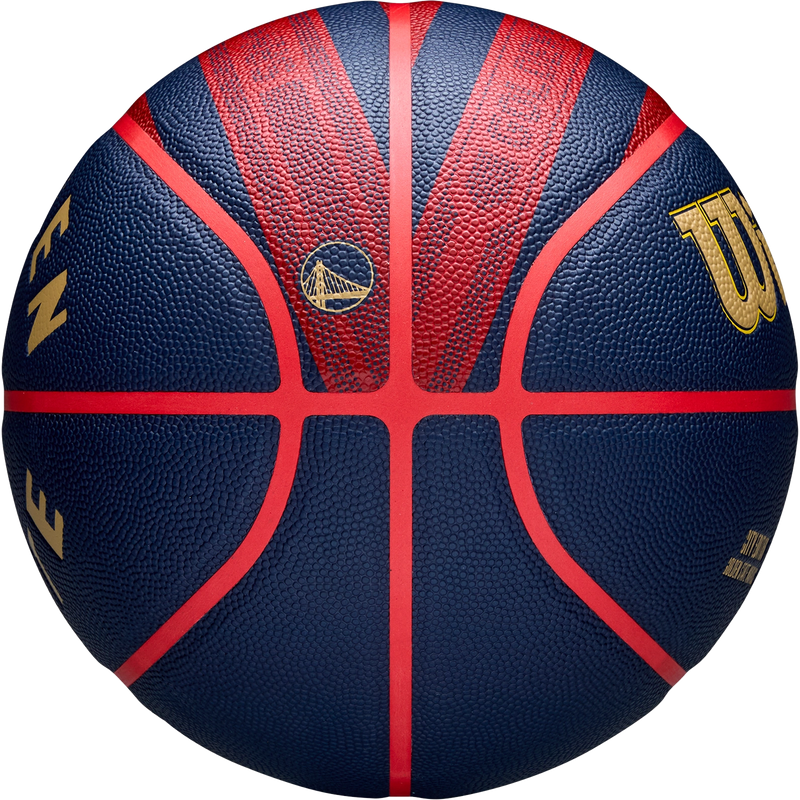 NBA Team City Collector Warriors Basketball - 29.5", Wilson NBA Team City Collector Warriors Basketball Side