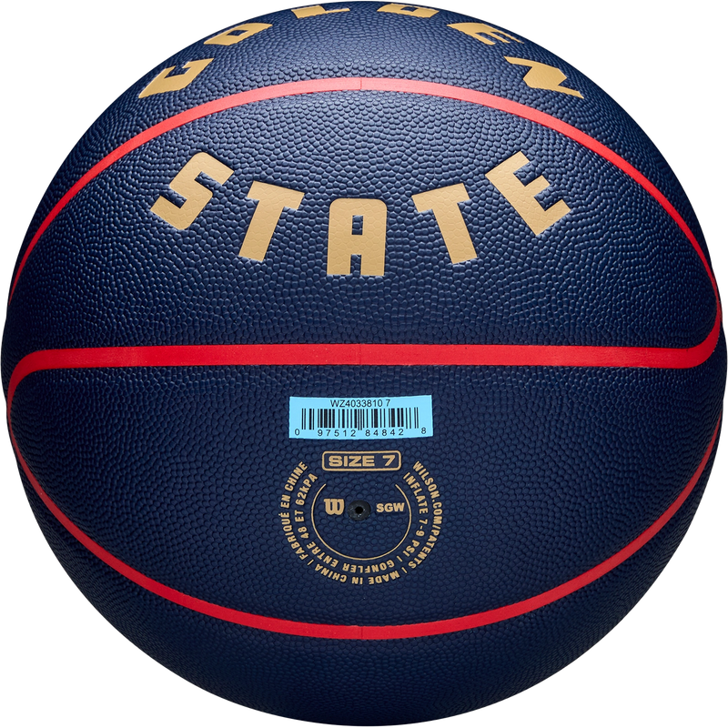 NBA Team City Collector Warriors Basketball - 29.5", Wilson NBA Team City Collector Warriors Basketball Bottom