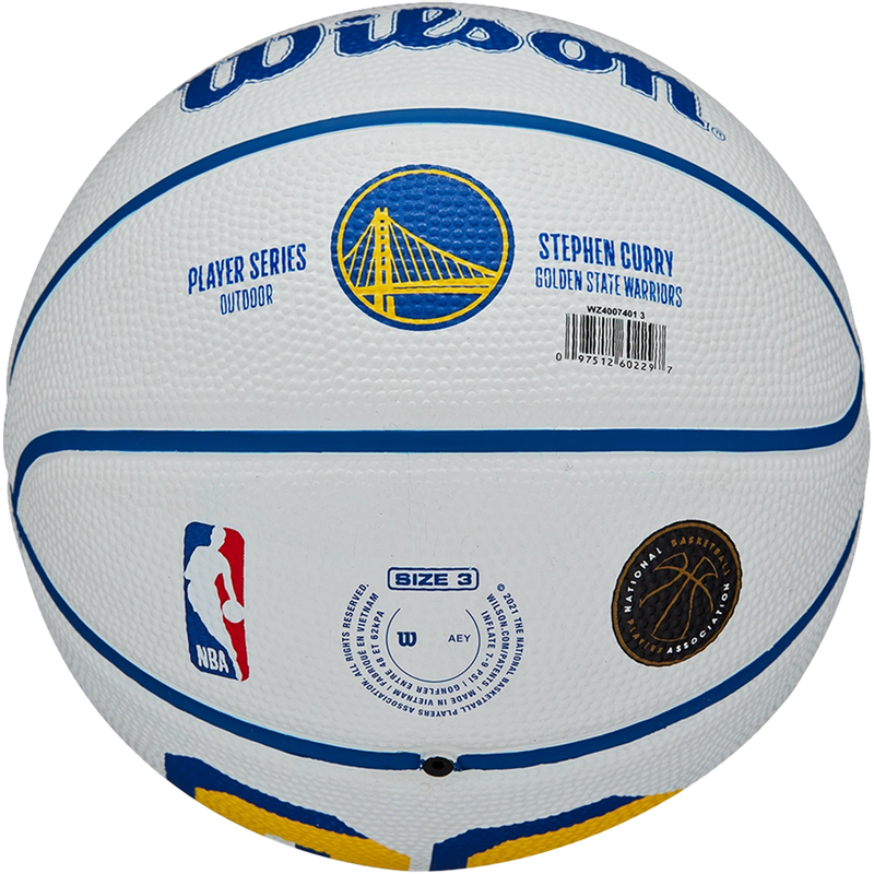 NBA Player Icon Mini Curry Basketball  - 22", Wilson NBA Player Icon Mini Curry Basketball Bottom