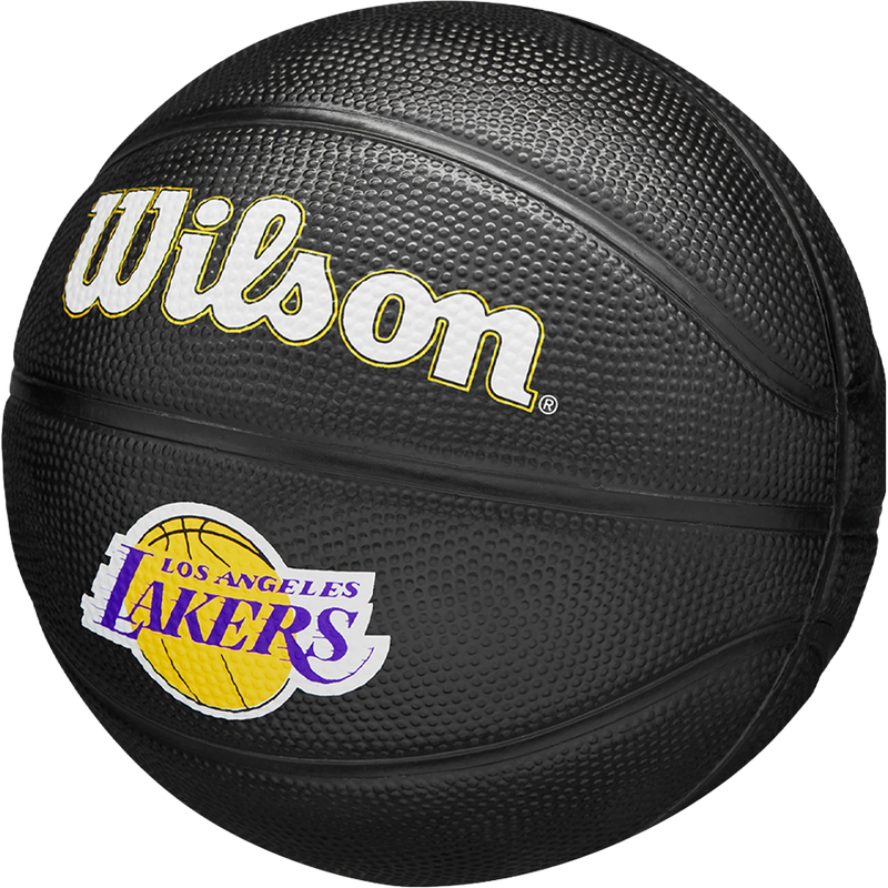 NBA Team Tribute Mini Basketball Lakers - 22", Wilson NBA Team Tribute Mini Basketball Lakers 3/4 Front