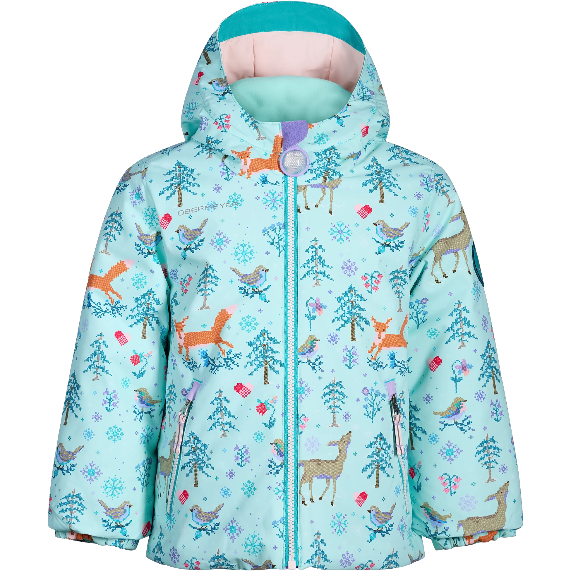 Obermeyer Youth Ashor Jacket in 26167 Magic Forest 26183 Forest Friends