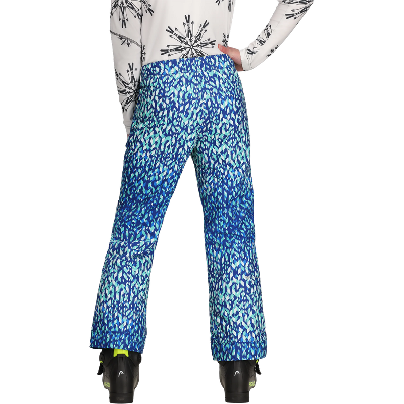 Youth Brooke Print Pant, Obermeyer Youth Brooke Print Pant back on model
