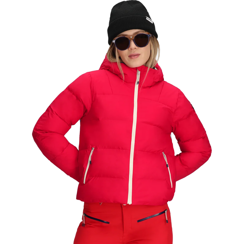 Women's Slopeside Puffer, Obermeyer Women's Slopeside Puffer front on model