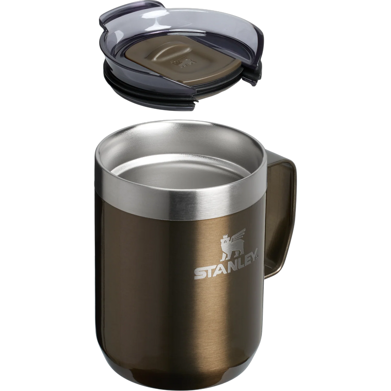 Everyday Camp Mug 8 oz, Stanley Classic Legendary Camp mug 8oz lid open