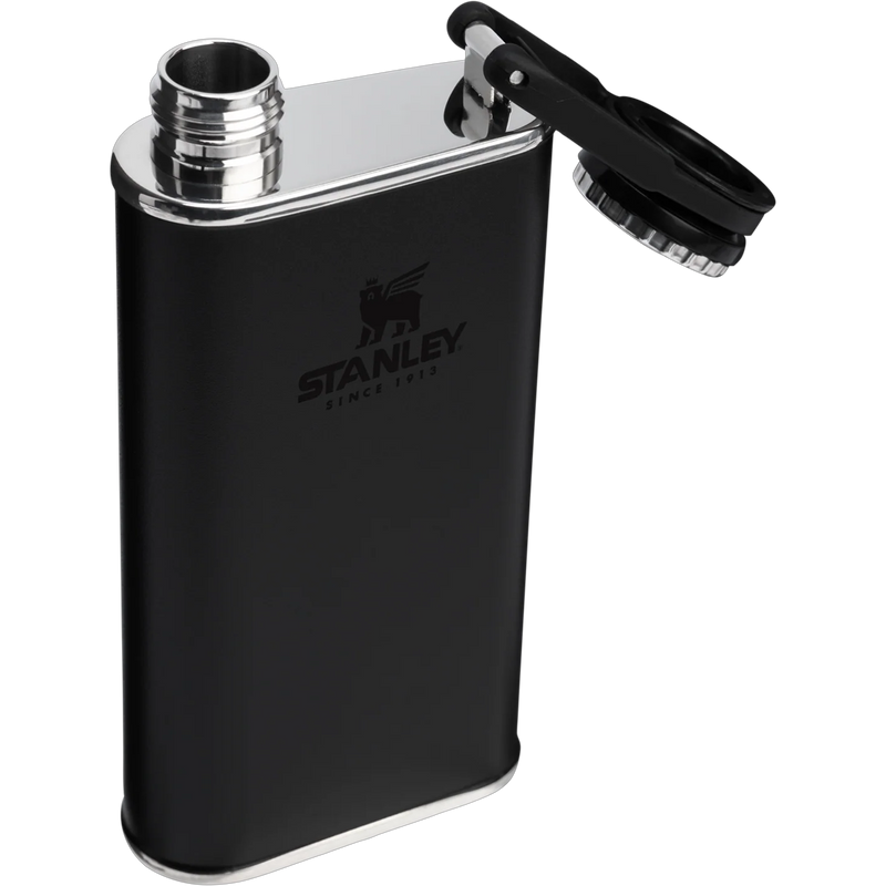 Easy Fill Flask, Stanley Easy Fill Flask 3/4 view open