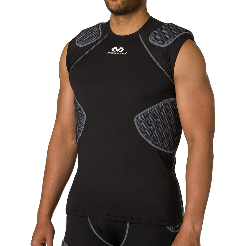 Rival Integrated 5-Pad Shirt, McDavid rival 5-pad shirt front on model