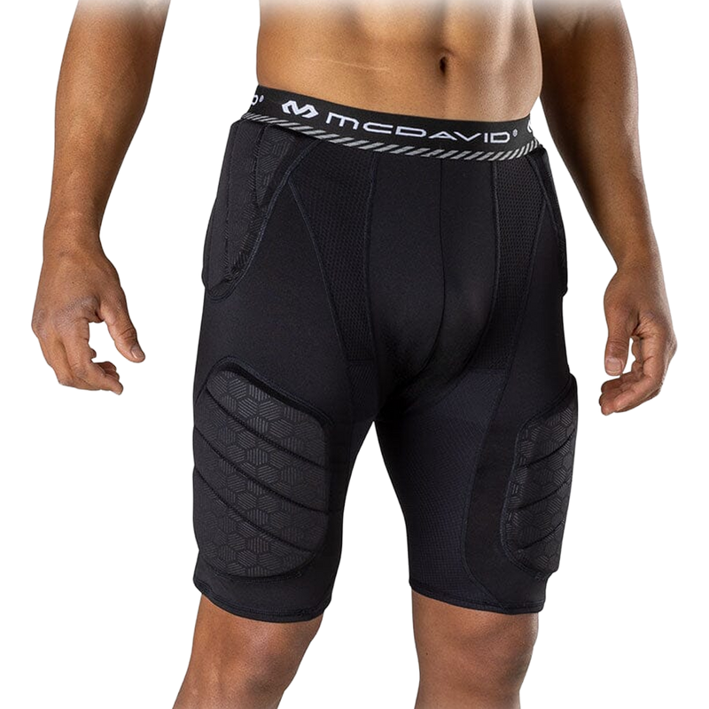 Youth Rival Integrated 5-Pad Girdle, Shock Doctor Rival Integrated 5-Pad Girdle front on model