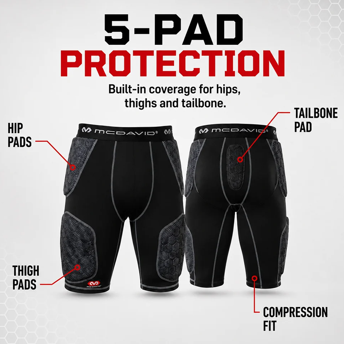 Youth Rival Integrated 5-Pad Girdle alternate view