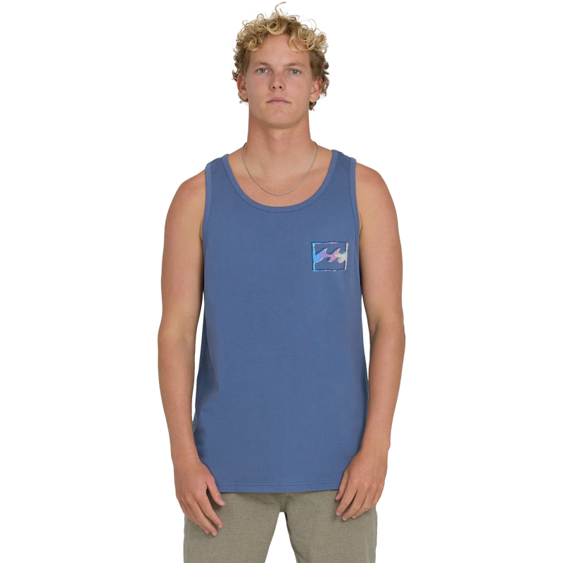 Men's Crayon Wave Premium Tank, Billabong Men's Crayon Wave Premium Tank Front