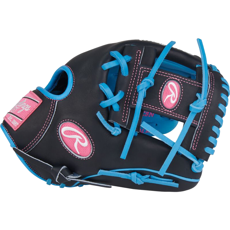 Heart of the Hide Infield 11 3/4" Pro I-Web, Rawlings Heart of the Hide Infield 11 3/4" Pro I-Web in Columbia Blue/Navy outside profile thumb