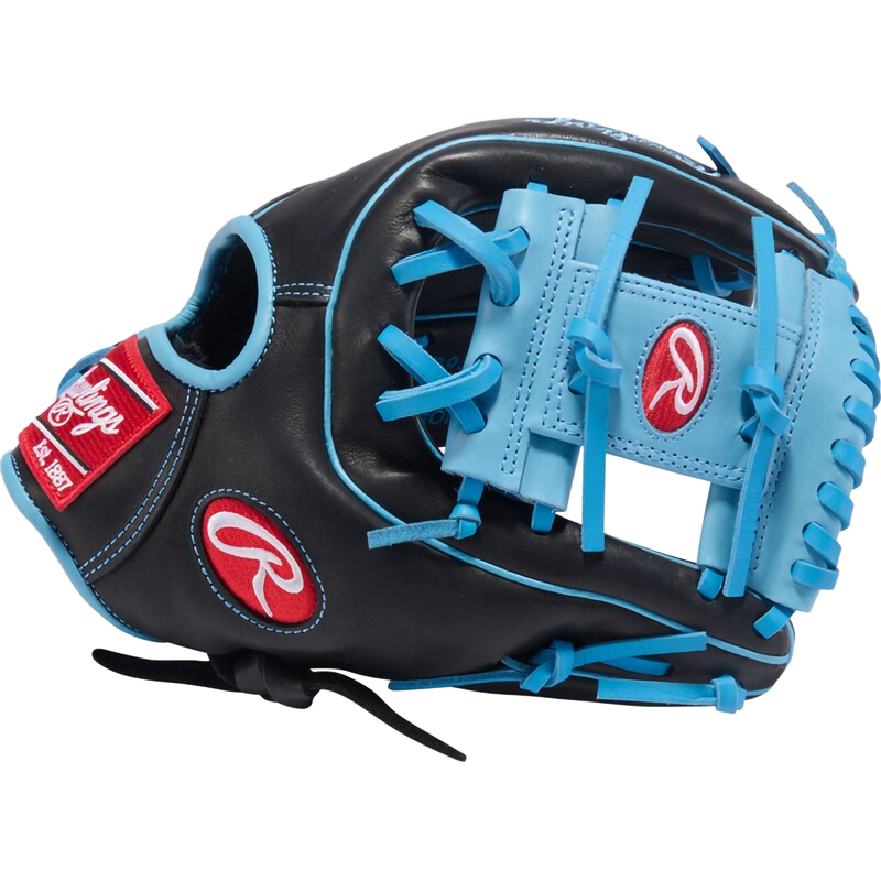 R9 11.5" Pro I-Web, Rawlings R9 11.5" Pro I-Web in Black/Columbia Blue outside thumb