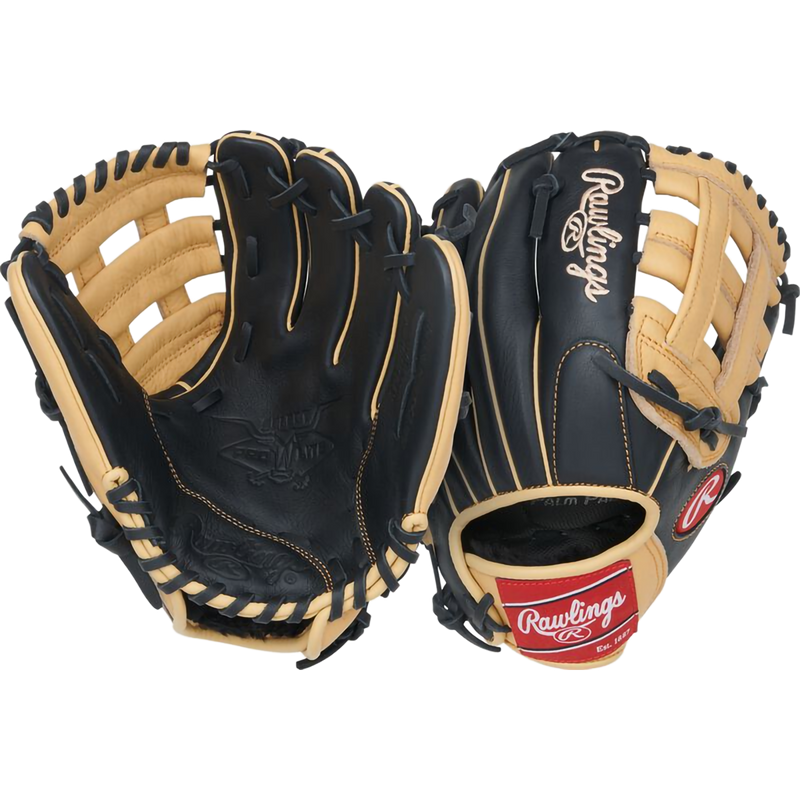Youth Select Pro Lite Tatis Jr 11" Pro H-Web, Rawlings Youth Select Pro Lite Tatis Jr 11" Pro H-Web in Black/Camel back and palm