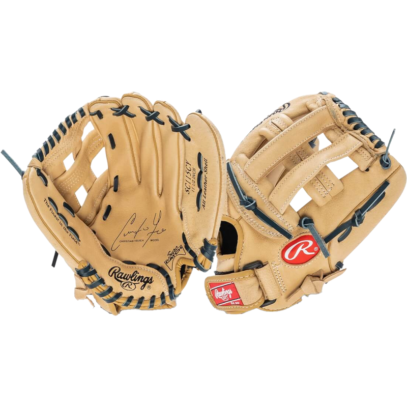 Youth Sure Catch Yelich - 11.5" H-Web, Rawlings Youth Sure Catch Yelich - 11.5" H-Web Front and Back
