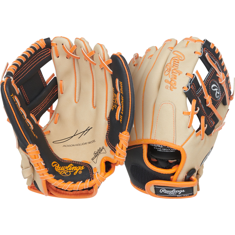 Youth Sure Catch Holliday - 10" Pro I-Web, Rawlings Youth Sure Catch Holliday - 10" Pro I-Web Front and Back