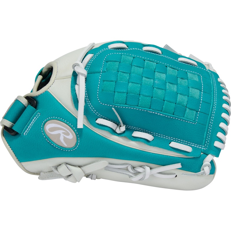 Shut Out Fastpitch - 12.5" Basket Web First Base Glove, Rawlings Shut Out Fastpitch - 12.5" Basket Web First Base Glove Thumb