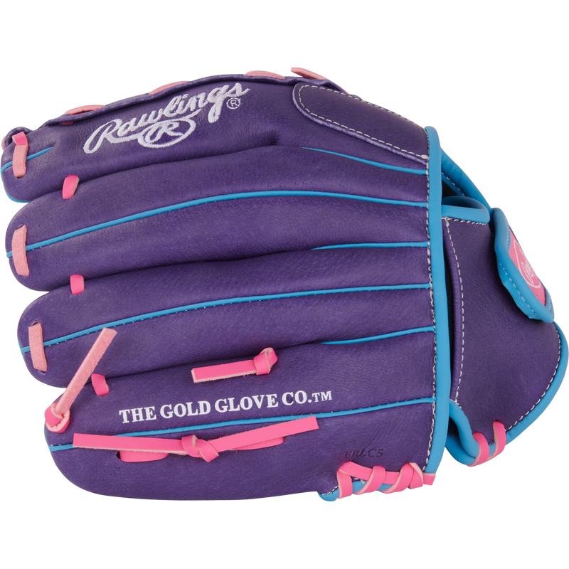 Youth Sure Catch Fastpitch - 11" Basket Web, Rawlings Youth Sure Catch Fastpitch - 11" Basket Web Fingers