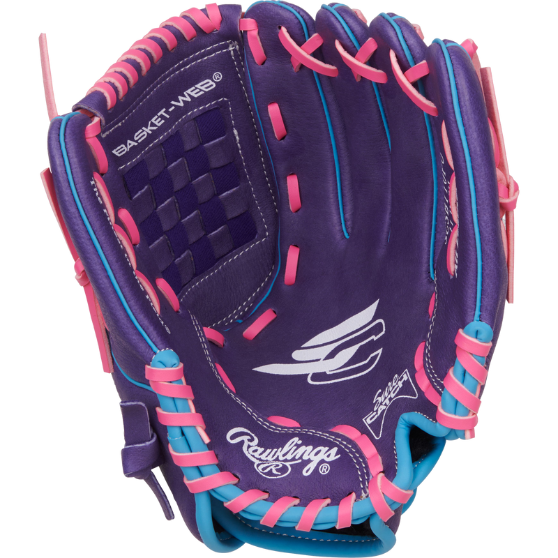 Youth Sure Catch Fastpitch - 11" Basket Web LHT, Rawlings Youth Sure Catch Fastpitch - 11" Basket Web LHT Palm
