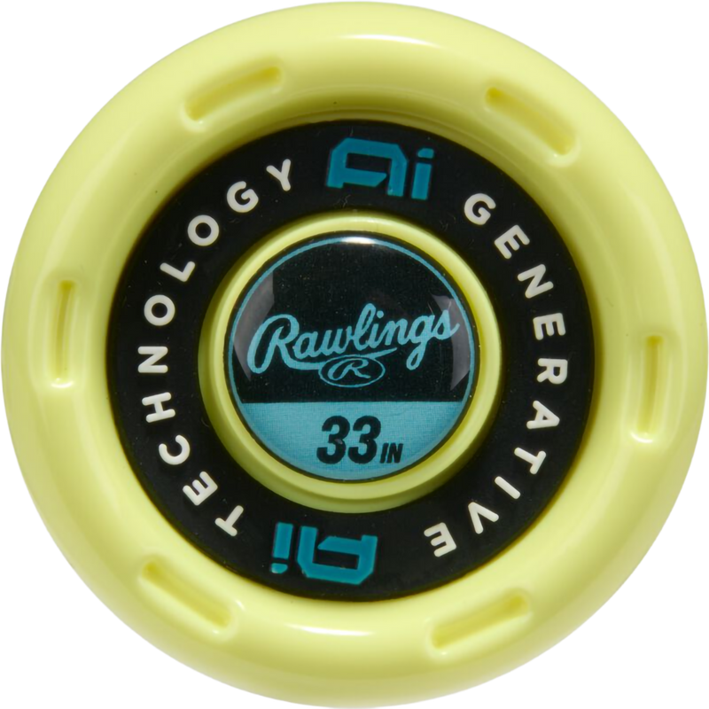 Clout AI -3 BBCOR 2 5/8", Rawlings Clout AI -3 BBCOR 2 5/8" in Yellow end