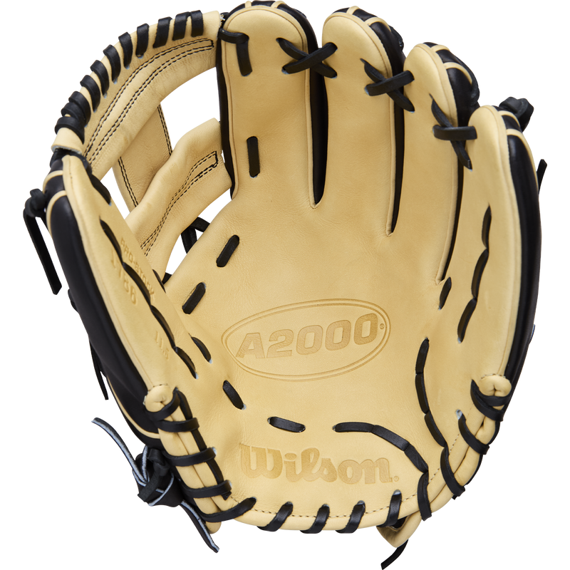 A2000 Infield - 11.5" H-Web, Wilson A2000 Infield - 11.5" H-Web in Black/Blonde