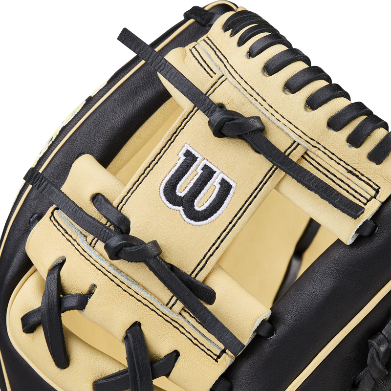 A2000 Infield - 11.5" H-Web, Wilson A2000 Infield - 11.5" H-Web in Black/Blonde webbing