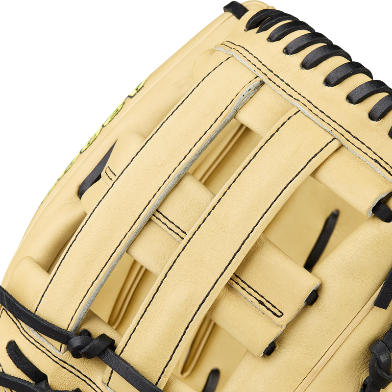 A2000 OF - 12.75" Dual Post Web, Wilson A2000 OF - 12.75" Dual Post Web in Blonde webbing