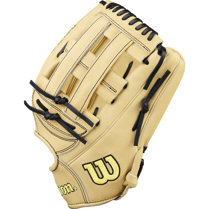 A2000 OF - 12.75" Dual Post Web, Wilson A2000 OF - 12.75" Dual Post Web in Blonde outside thumb