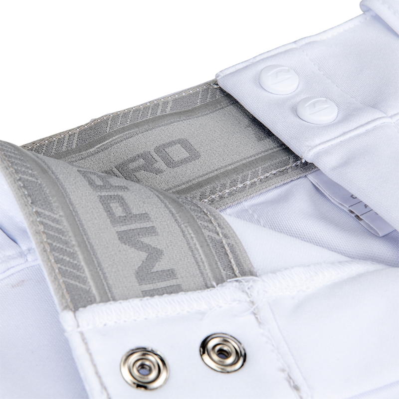 Youth Triple Crown 2.0 Tapered Bottom, Champro Sports Youth Triple Crown 2.0 Tapered Bottom in White front clasp