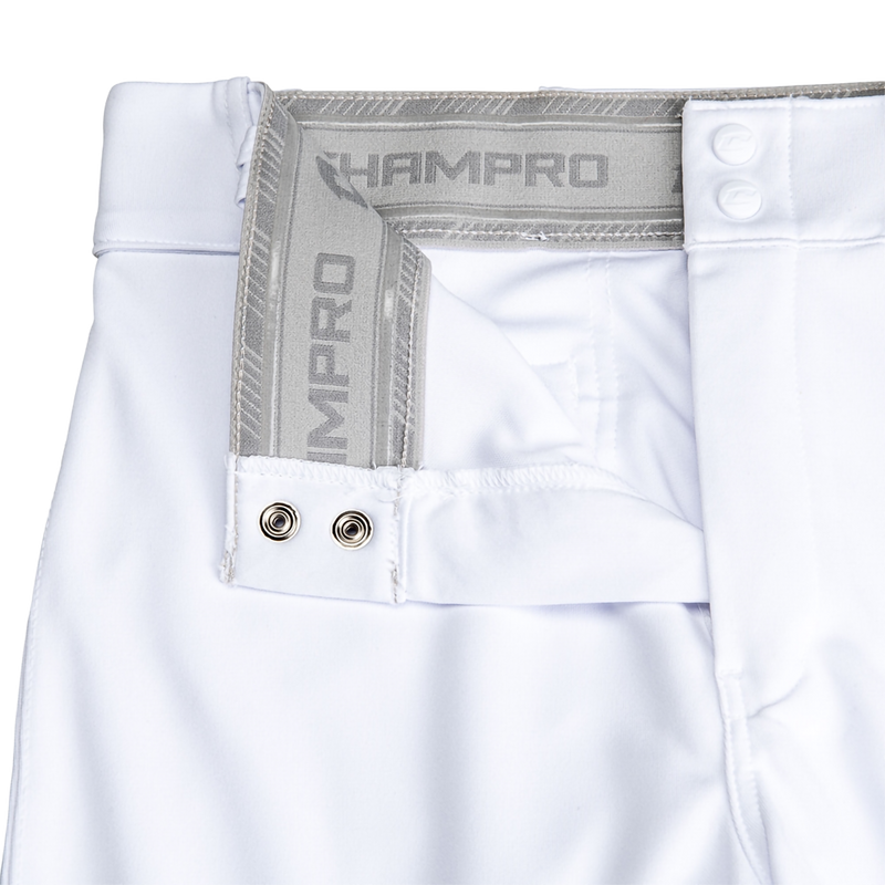 Youth Triple Crown 2.0 Tapered Bottom, Champro Sports Youth Triple Crown 2.0 Tapered Bottom in White front clasp
