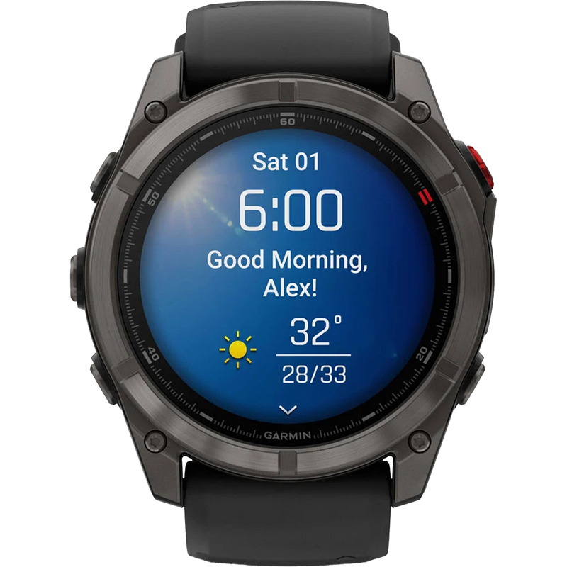 Fenix 8 Pro Sapphire 51mm - Carbon Gray, Garmin Fenix 8 Pro Sapphire 51mm - Carbon Gray Day Weather