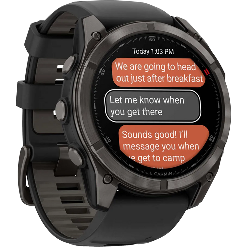 Fenix 8 Pro Sapphire 51mm - Carbon Gray, Garmin Fenix 8 Pro Sapphire 51mm - Carbon Gray Front Right