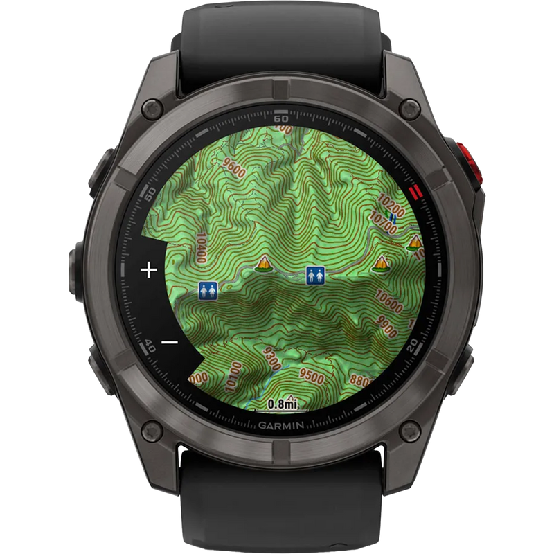 Fenix 8 Pro Sapphire 51mm - Carbon Gray, Garmin Fenix 8 Pro Sapphire 51mm - Carbon Gray Map