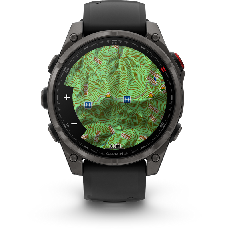 Fenix 8 Pro Sapphire 47mm - Carbon Gray, Garmin Fenix 8 Pro Sapphire 47mm topo map