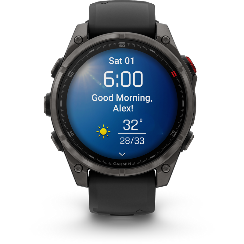 Fenix 8 Pro Sapphire 47mm - Carbon Gray, Garmin Fenix 8 Pro Sapphire 47mm weather