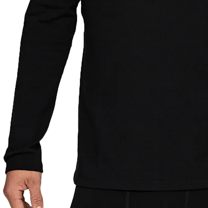 Men's Heavyweight Grid Fleece Crew, Le Bent Men's Heavyweight Grid Fleece Crew cuff