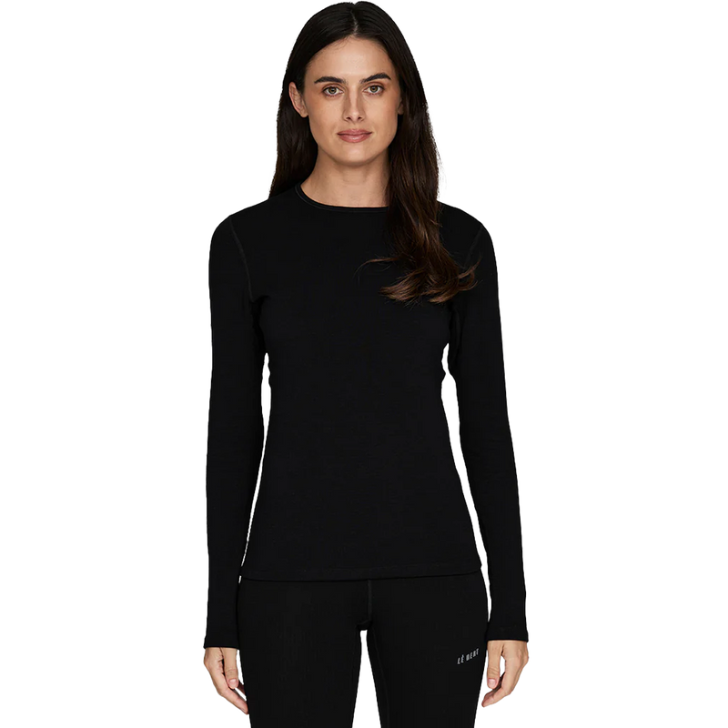 Women's Heavyweight Grid Fleece Crew, Featured Image