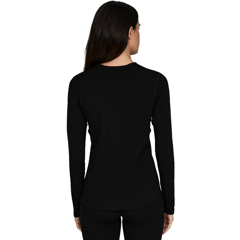 Women's Heavyweight Grid Fleece Crew, Le Bent Women's Heavyweight Grid Fleece Crew back