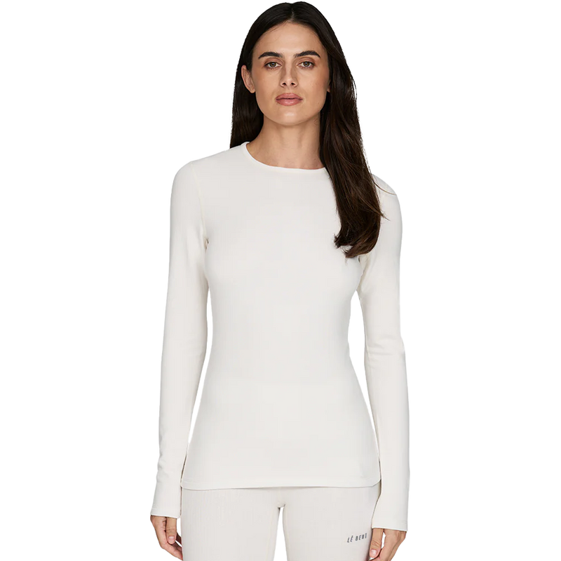 Women's Heavyweight Grid Fleece Crew, Featured Image
