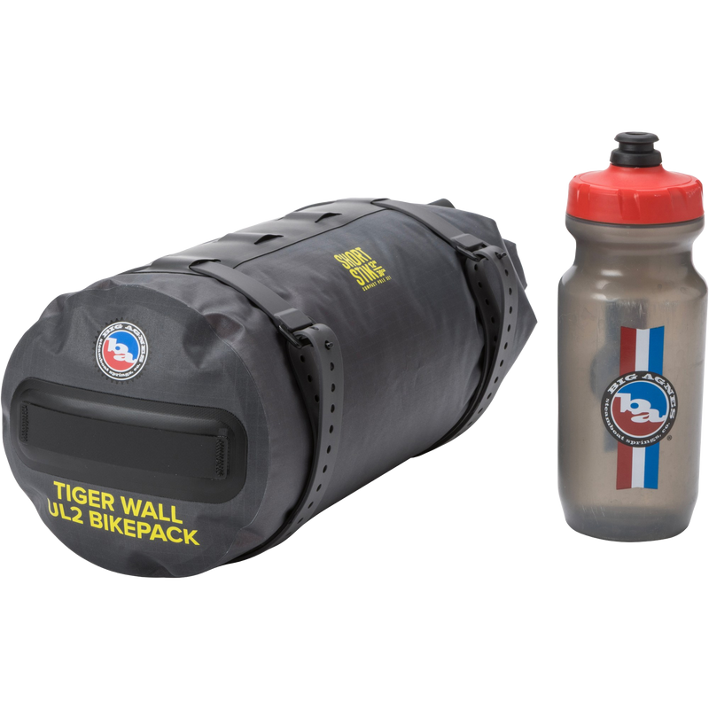 Tiger Wall UL2 Bikepack, Big Agnes Tiger Wall UL2 Bikepack in Asphalt/Evening Primrose in stuffsack