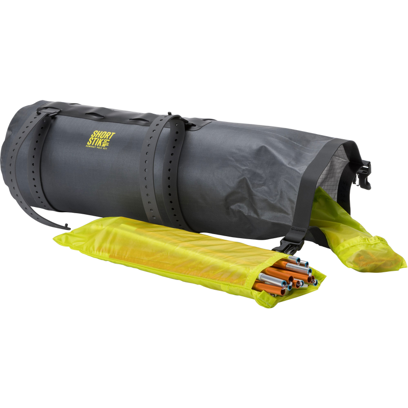 Tiger Wall UL2 Bikepack, Big Agnes Tiger Wall UL2 Bikepack in Asphalt/Evening Primrose in stuffsacks