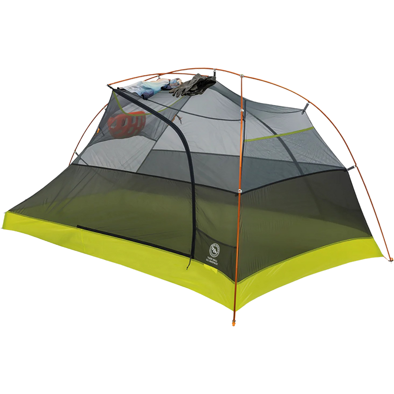 Tiger Wall UL2 Bikepack, Big Agnes Tiger Wall UL2 Bikepack in Asphalt/Evening Primrose body and poles