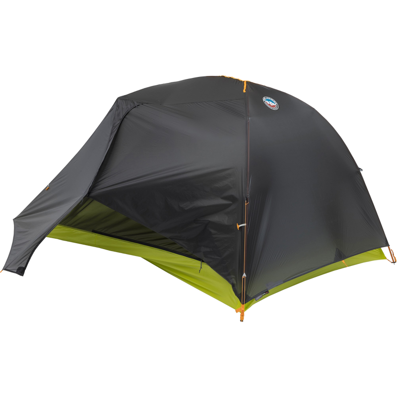 Tiger Wall UL2 Bikepack, Big Agnes Tiger Wall UL2 Bikepack in Asphalt/Evening Primrose with raincover