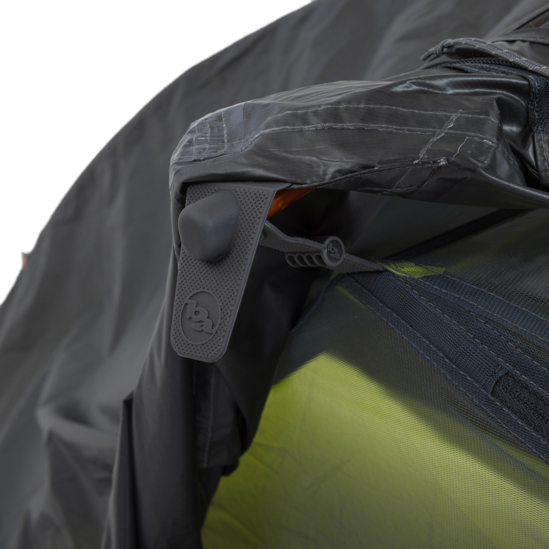 Tiger Wall UL2 Bikepack, Big Agnes Tiger Wall UL2 Bikepack in Asphalt/Evening Primrose pole foot