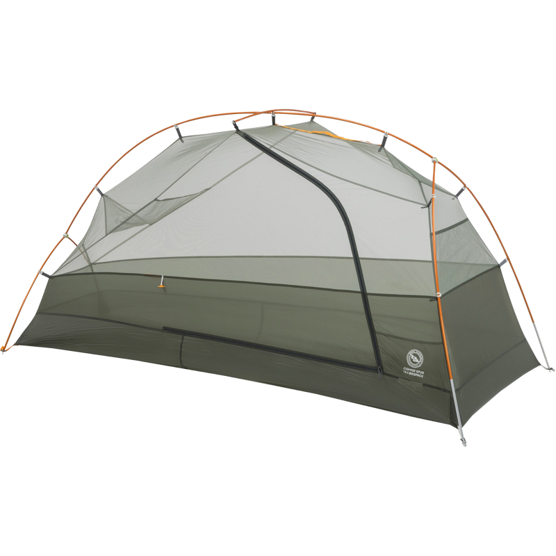 Copper Spur UL1 Bikepack, Big Agnes Copper Spur UL1 Bikepack in Lichen Green body and poles